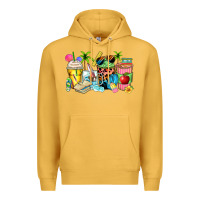 Mustard summer teacher coffee cups Premium Hoodie - Zillion Design Studio