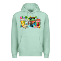 Seafoam summer teacher coffee cups Premium Hoodie - Zillion Design Studio