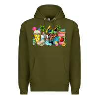 Army Green summer teacher coffee cups Premium Hoodie - Zillion Design Studio