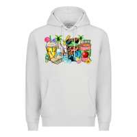 Dove Grey summer teacher coffee cups Premium Hoodie - Zillion Design Studio