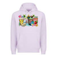 Lilac summer teacher coffee cups Premium Hoodie - Zillion Design Studio