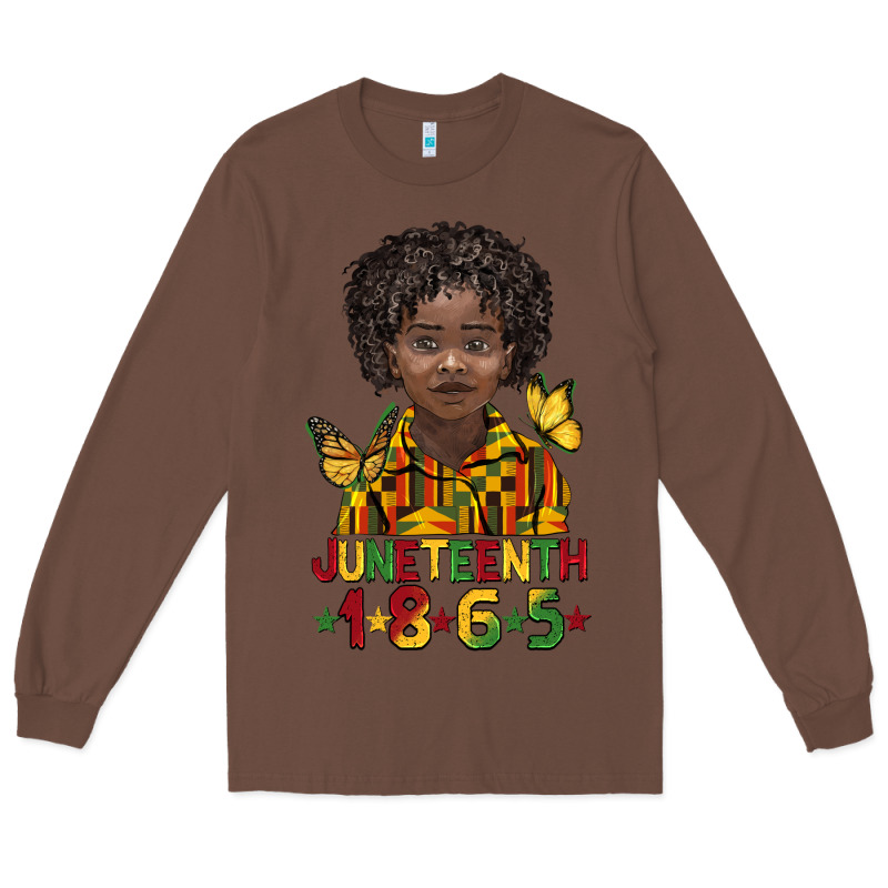 Juneteenth 1865 Black Boy Long Sleeve Tee by BarkalooDesign | Teevron