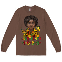 Chestnut juneteenth 1865 black boy Long Sleeve Tee - BarkalooDesign