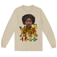 Mushroom juneteenth 1865 black boy Long Sleeve Tee - BarkalooDesign