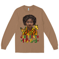 Toasted Coconut juneteenth 1865 black boy Long Sleeve Tee - BarkalooDesign