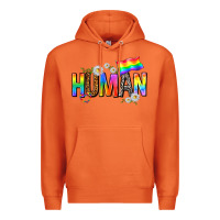 Carrot human with daisies Premium Hoodie - texasbilliewilder
