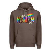 Coffee human with daisies Premium Hoodie - texasbilliewilder