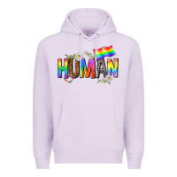 Lilac human with daisies Premium Hoodie - texasbilliewilder