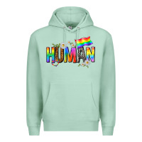 Seafoam human with daisies Premium Hoodie - texasbilliewilder