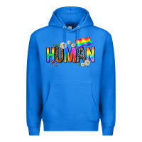 True Royal human with daisies Premium Hoodie - texasbilliewilder