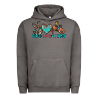 Pigment Tornado peace love cowboy Urban Hoodie - Zillion Design Studio