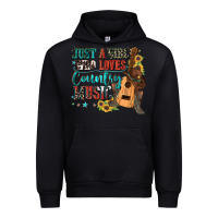 Black just a girl who loves country music Urban Hoodie - Zillion Design Studio