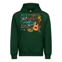 Forest Green just a girl who loves country music Urban Hoodie - Zillion Design Studio