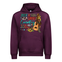 Mauve Wine just a girl who loves country music Urban Hoodie - Zillion Design Studio