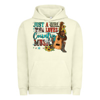 Pigment Pistachio just a girl who loves country music Urban Hoodie - Zillion Design Studio