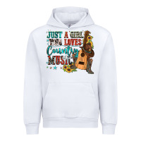White just a girl who loves country music Urban Hoodie - Zillion Design Studio