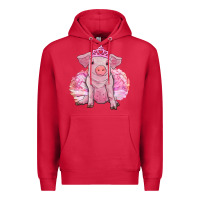 Cardinal Balerina pig with tutu Premium Hoodie - RanaPortraitStore