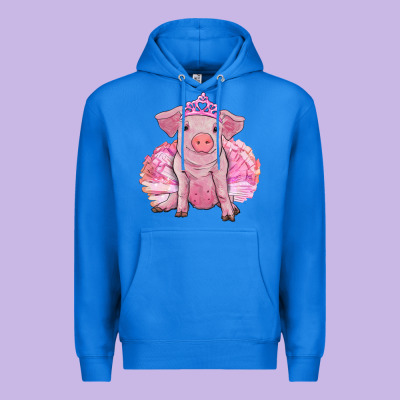 Balerina Pig With Tutu Premium Hoodie Designed By Ranaportraitstore
