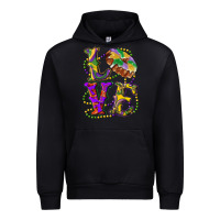 Black Mardi Gras Love With King Cake Urban Hoodie - RanaPortraitStore