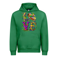 Emerald Mardi Gras Love With King Cake Urban Hoodie - RanaPortraitStore