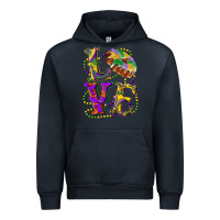 Navy Mardi Gras Love With King Cake Urban Hoodie - RanaPortraitStore