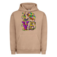 Pigment Burro Mardi Gras Love With King Cake Urban Hoodie - RanaPortraitStore