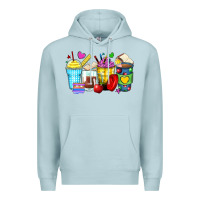 Blue Mist school coffee cups Premium Hoodie - Zillion Design Studio