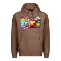 Chestnut school coffee cups Premium Hoodie - Zillion Design Studio