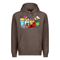 Coffee school coffee cups Premium Hoodie - Zillion Design Studio
