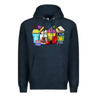Navy school coffee cups Premium Hoodie - Zillion Design Studio