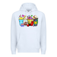 White school coffee cups Premium Hoodie - Zillion Design Studio
