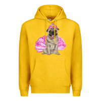 Lemon Balerina pug with tutu Premium Hoodie - RanaPortraitStore