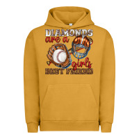 Pigment Peanut Butter diamonds are a girls best friend baseball Urban Hoodie - texasbilliewilder