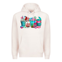 Pale Pink mermaid coffee cups Premium Hoodie - Zillion Design Studio