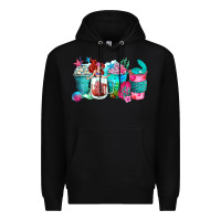 Black mermaid coffee cups Premium Hoodie - Zillion Design Studio
