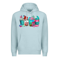 Blue Mist mermaid coffee cups Premium Hoodie - Zillion Design Studio