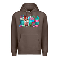 Coffee mermaid coffee cups Premium Hoodie - Zillion Design Studio