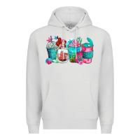 Dove Grey mermaid coffee cups Premium Hoodie - Zillion Design Studio