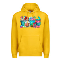 Lemon mermaid coffee cups Premium Hoodie - Zillion Design Studio