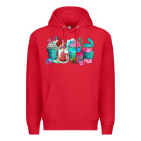 Red mermaid coffee cups Premium Hoodie - Zillion Design Studio