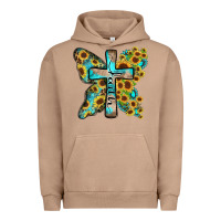Pigment Burro faith sunflower cross Urban Hoodie - Zillion Design Studio