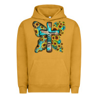 Pigment Peanut Butter faith sunflower cross Urban Hoodie - Zillion Design Studio