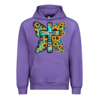 Tulip faith sunflower cross Urban Hoodie - Zillion Design Studio