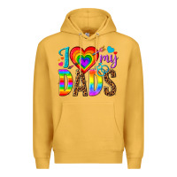 Mustard i love my dads Premium Hoodie - texasbilliewilder