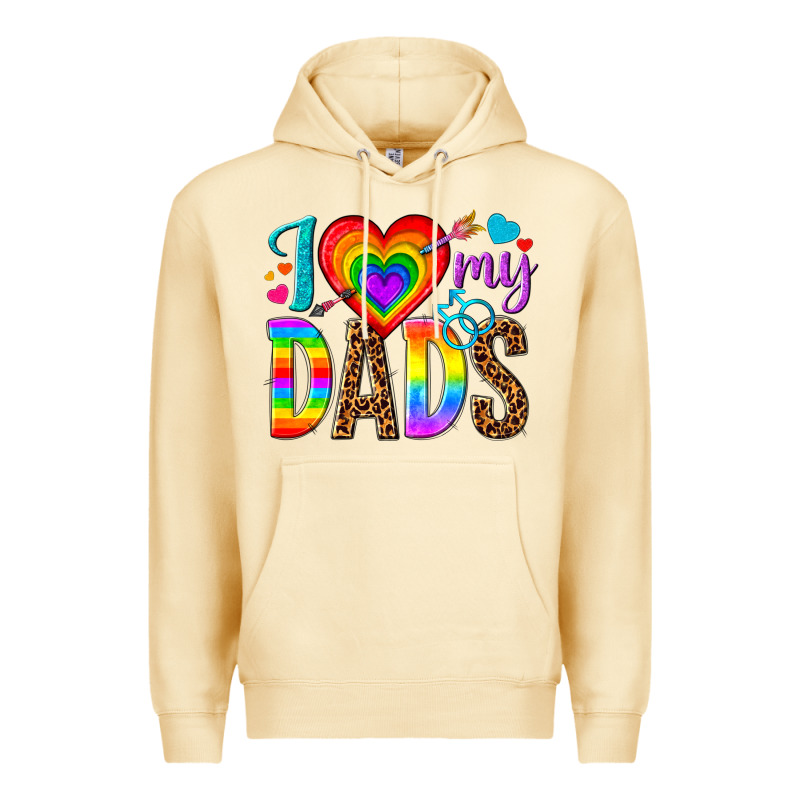 I Love My Dads Premium Hoodie by texasbilliewilder | Teevron