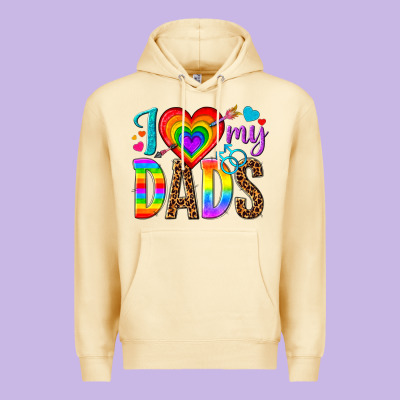 I Love My Dads Premium Hoodie Designed By Texasbilliewilder