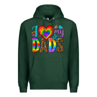 Sports Green i love my dads Premium Hoodie - texasbilliewilder