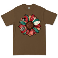 Cacao Christmas sunflower Premium Tee - CowhideDigitalArt