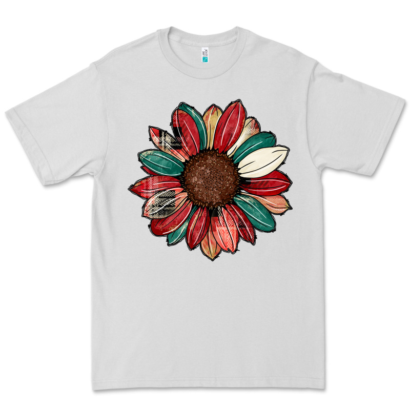 Christmas Sunflower Premium Tee by CowhideDigitalArt | Teevron