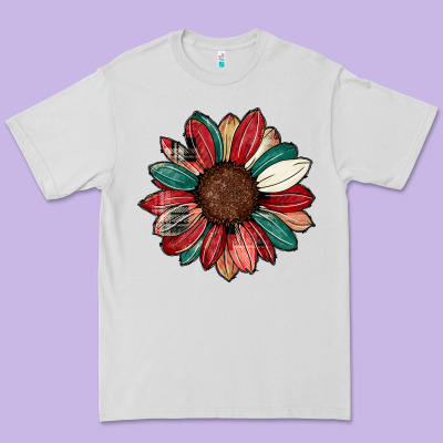 Christmas Sunflower Premium Tee Designed By Cowhidedigitalart